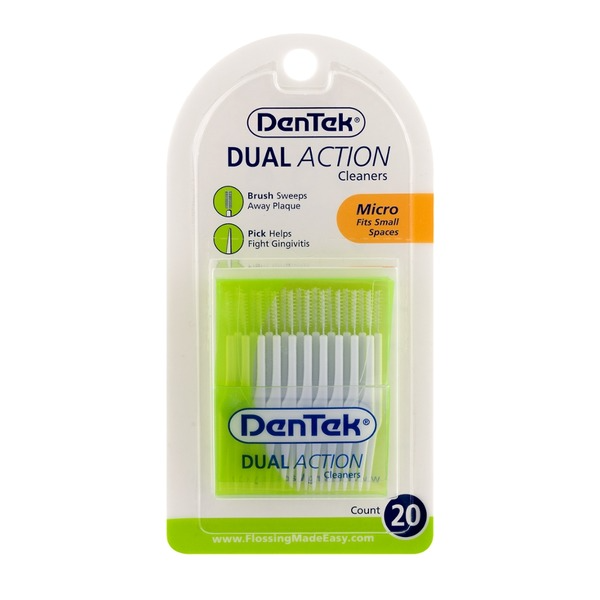 DENTEK DUAL ACTION CLEANERS 20's